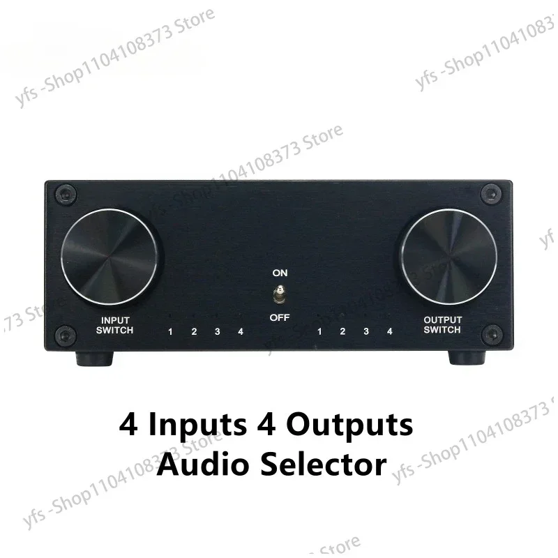 -Z2 Lossless Audio Switcher 4 Inputs 4 Outputs Audio Selector Switch Hifi Audio Signal Adapter