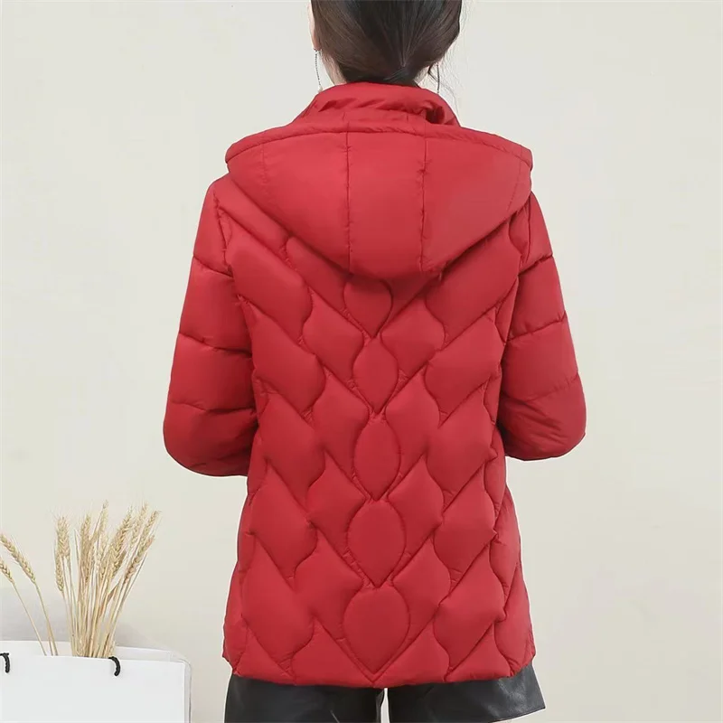 Middle-aged And Elderly Mothers In Autumn And Winter Of 2024 Wear Cotton-padded Coat Foreign-style Small And Cotton-padded Coat