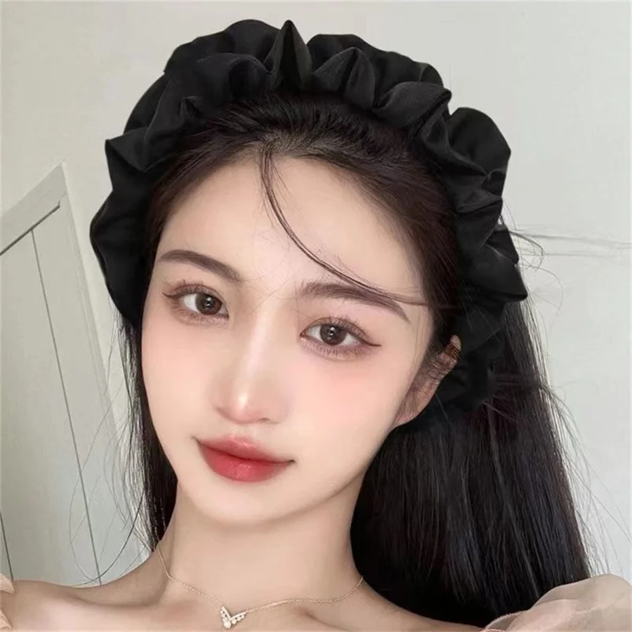 Fashion sweet Wide Hair Bands For Women Headdress Solid Color Cloth Headband Girls Hairband Hair Hoop Female Hair Accessories