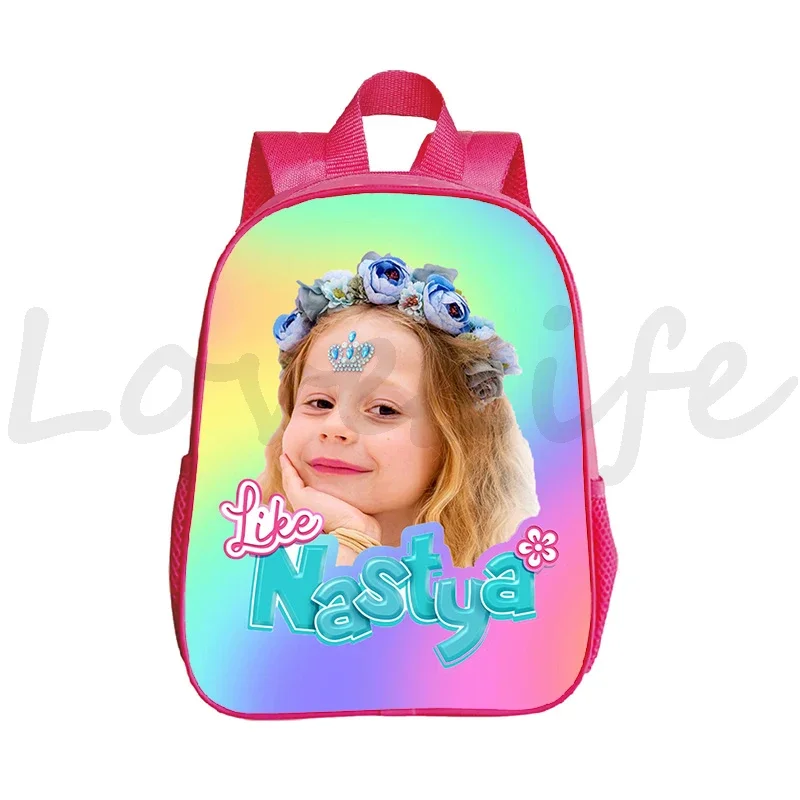 Children's Backpack Like Nastya 3D Print School Backpacks Kids Kawaii Bookbag Kindergarten Schoolbag Girls Pink Rucksack Mochila