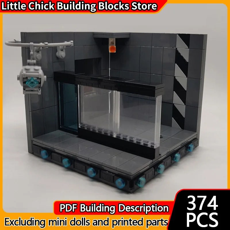 

Star Movies Model MOC Building Bricks Closed Cabin Display Stand Modular Technology Gifts Holiday Assemble Children Toys Suit