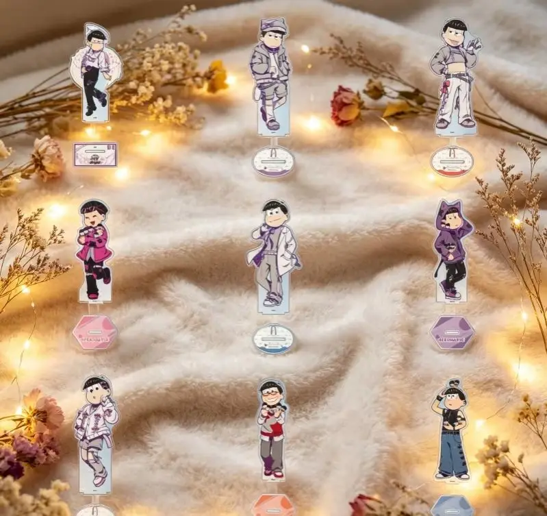 Anime Osomatsu-San 2026 New Ver. Acrylic Standing Sign Board Wholesale Holder Accessories Souvenir Gift Option 15Cm Keychains