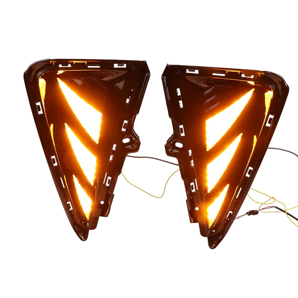Daytime Running Light For Geely Coolray Binyue / Proton X50 2021 2022 2023 Wolf Tooth Style 3 Colors Dynamic Running