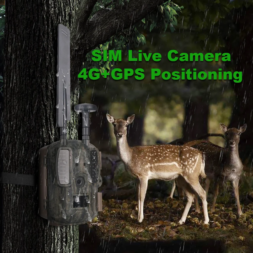 4G Trail Camera GPS Photo Traps 12MP 4G FDD-LTE Wild Cameras MMS Email GPRS GSM thermal imagers Night vision Hunting Camera Trap