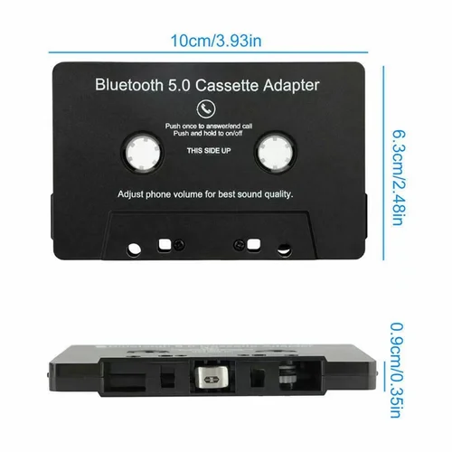 Imagen 2 del producto Bluetooth 5,0 Audio estéreo para coche Cassette vehículo Bluetooth cinta reproductor de Cassette coche MP3 agenda telefónica manos libres para Iphone