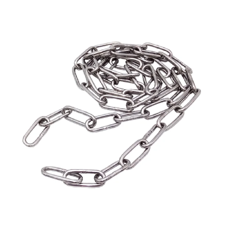 

304 Chain 316 Bright Polished Welded Long Link Stainless Steel Chain Pet Chain Bird Chain Dog Chain