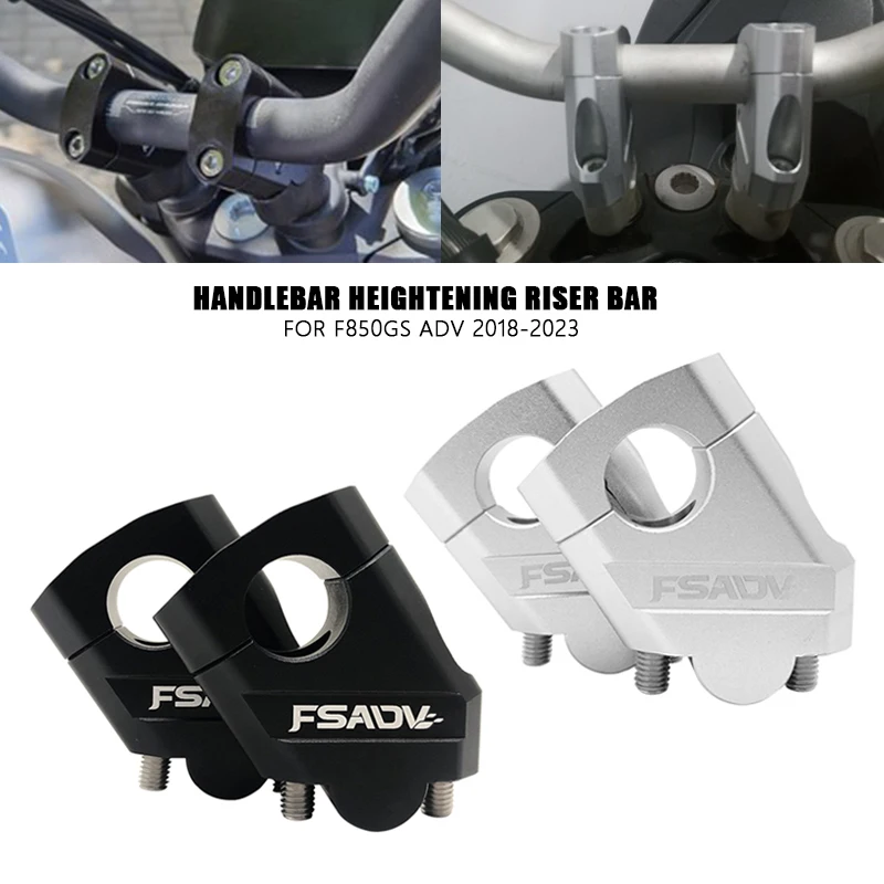 

Aluminum Handlebar Heightening Riser Bar Clamp Mount For BMW F850GS F850 GS F 850GS F 850 GS ADV 2018-2023 2022 2021 Motorcycle