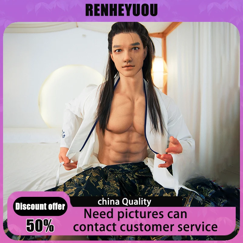 RENHEYUOU جديد سيليكون الآسيوية الذكور دمية جنسية 180 سنتيمتر القضيب الشرج الجنس لعبة الجنس الكبار دمية جنسية الإناث الاستمناء جهاز مثلي الجنس الرجال دمية