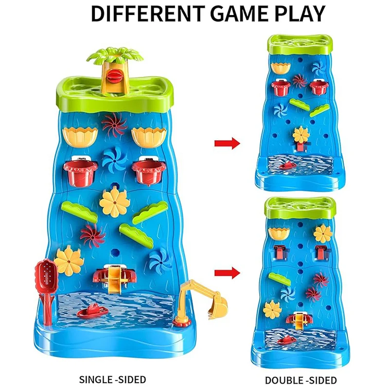 

Kids Waterfall Water Table , Double-Sided Water Sand Table for Boys Girls, Outdoor Toys Age 3-8, Activity Table Summer Toys