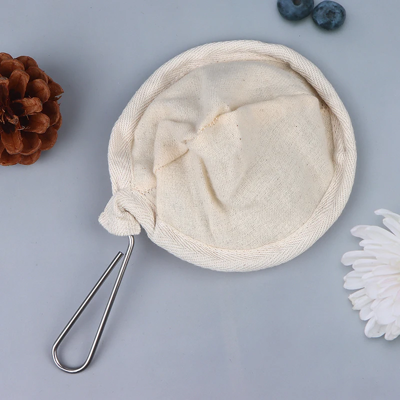 New Coffee Flannel Cloth Strainer Reusable Corrosion Prevention Tea Filter Dropping Pot Mesh Basket Tools Coffee Utensils