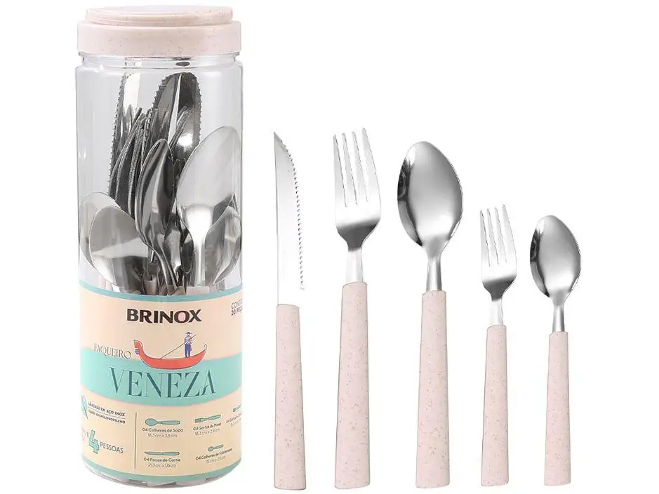 Acero inoxidable Venice Brinox, 20 piezas