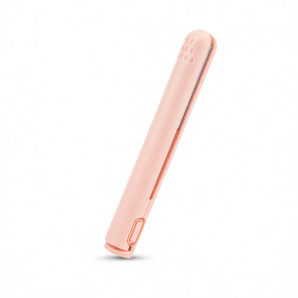 Portable Mini Wireless Hair Styling Tool Ceramic Curler Straightener USB Rechargeable Temperature Control Hair Flat Iron