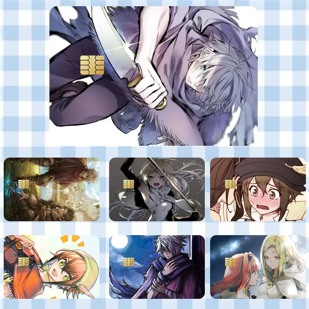 

Octopath Traveler Game Sticker Film Tape Skin for Credit Card Debit Card Waterproof Stickers Cartoon