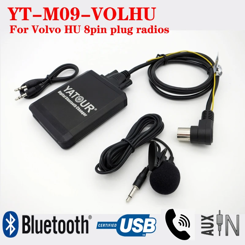 

New Arrival Yatour Hi-fi Bluetooth USB Music player with phone call kit for Volvo C70 S40 S60 V40 V70 XC70