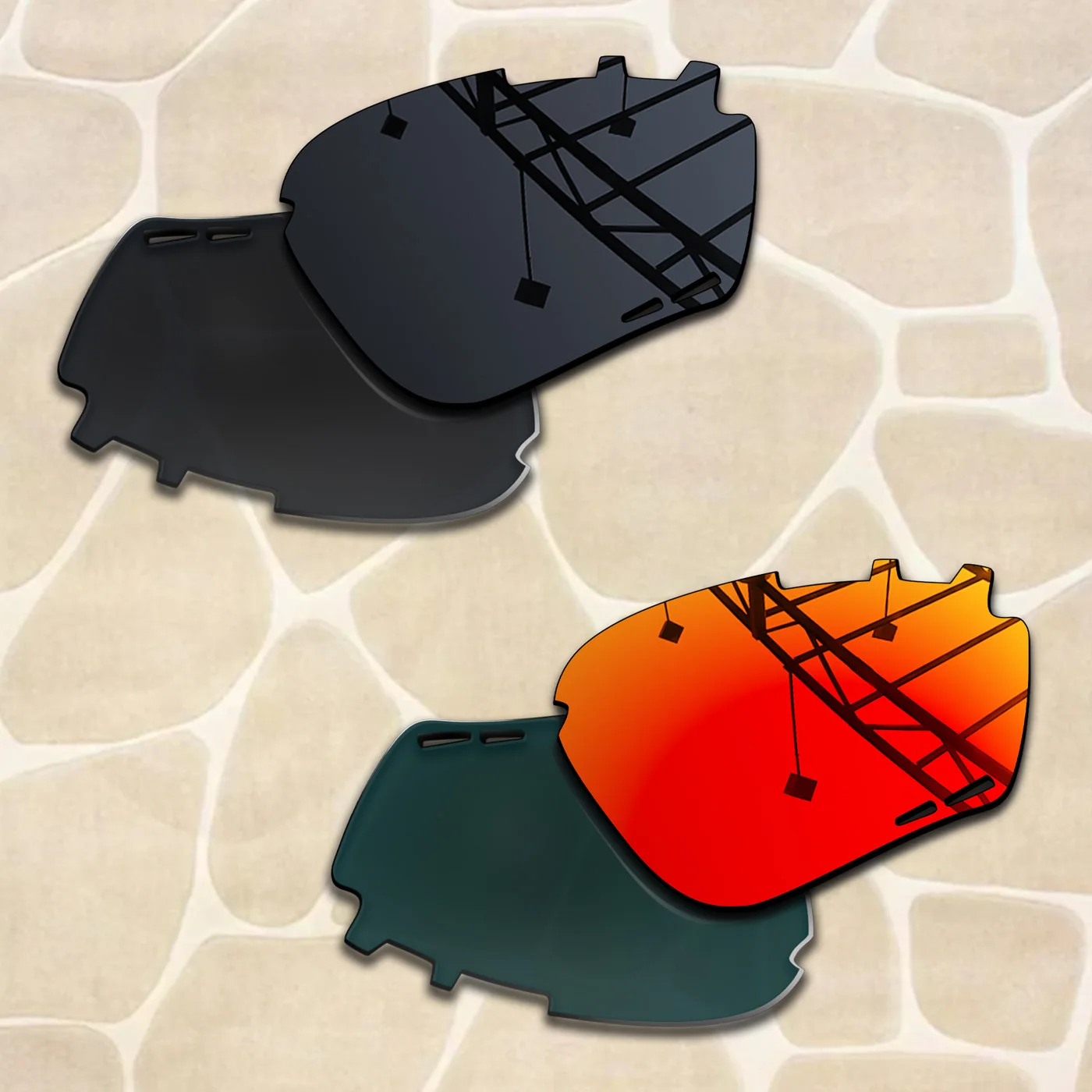 Combo Set Polarized & Tinted Replacement Lenses for Rudy Project Propulse Sunglasses Impact Resistant