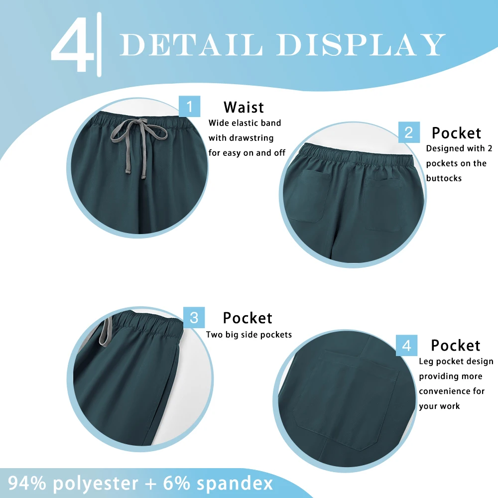 새로운 메디코 치과 의사 작업복 외과 유니폼 여성 남성 스크럽 탑 바지 의료 임상 의류 의사 간호사 간호 의류