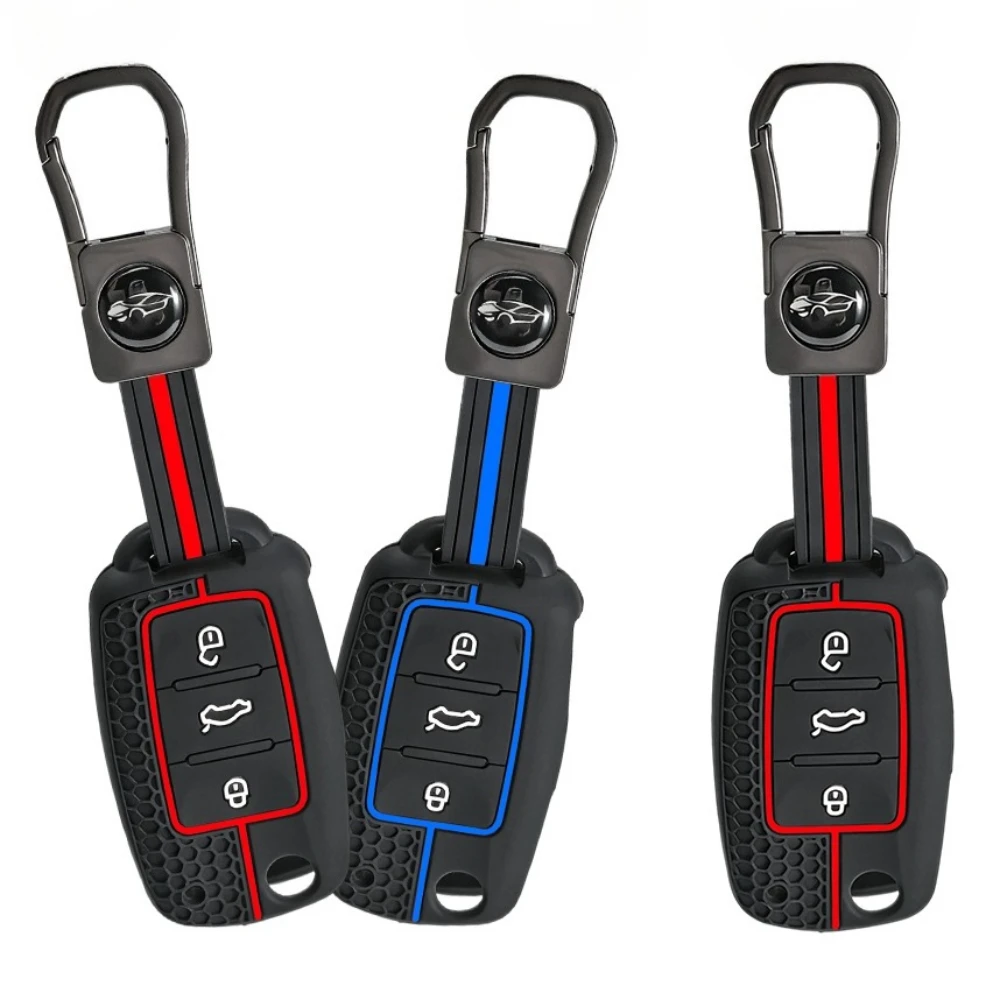 

Silicone Car Key Case Key Cover For VW UP Polo Golf 6 Passat B5 Touran Caravelle Jetta Caddy Touareg For Skoda Fabia Octavia A5