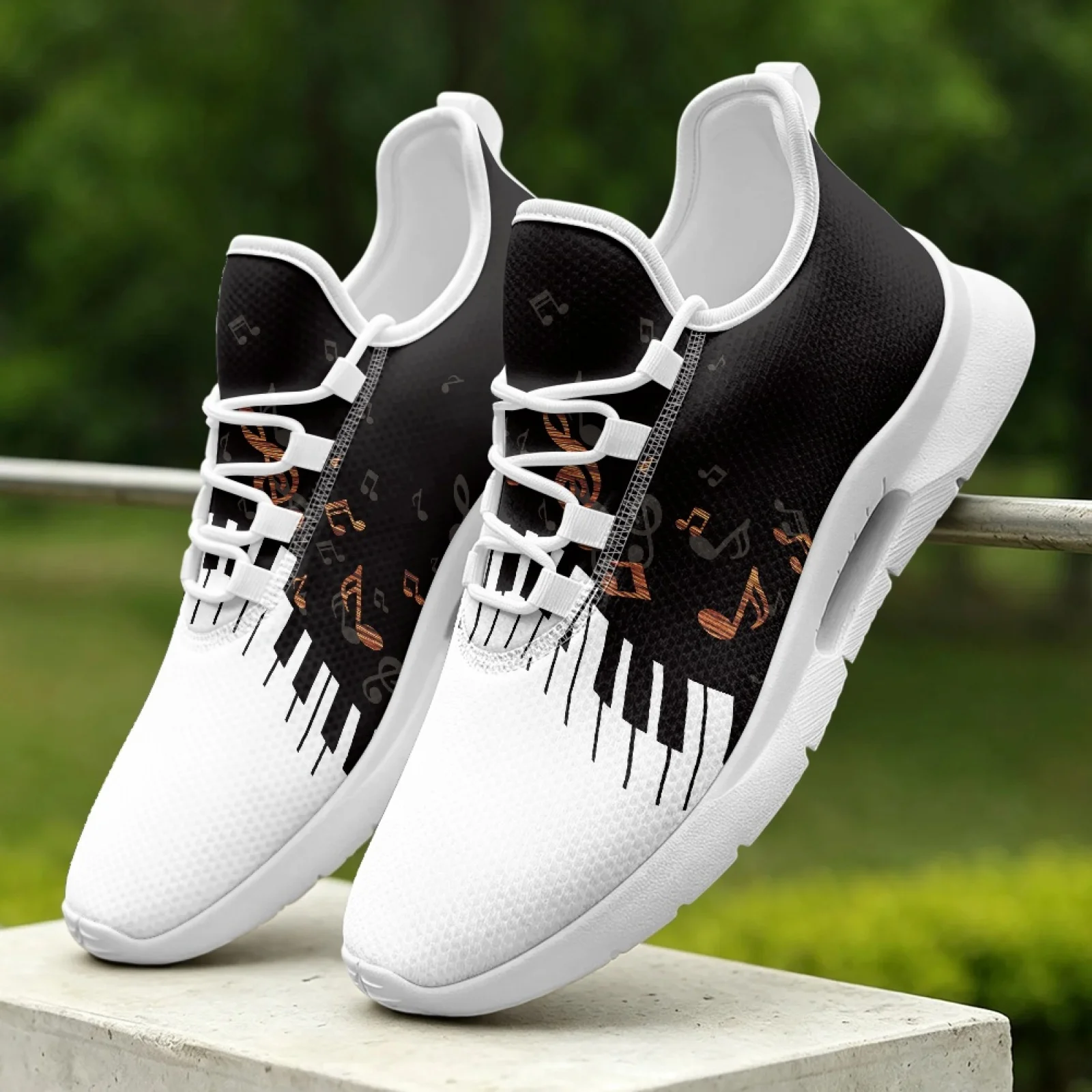 XIXIRIMIDO Lace-up Casual Shoes Mens Sneakers Comfortable Mesh Breathable Walking Shoes Women's Lightweight Sneaker Soft Music