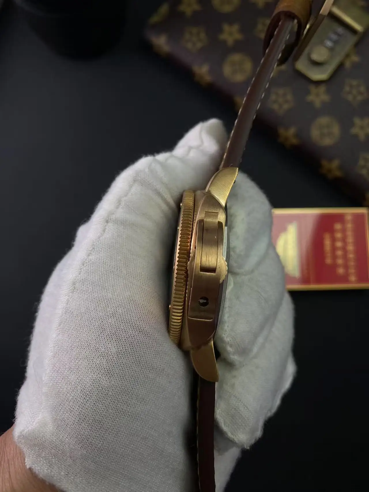 ساعة رجالية ميكانيكية أوتوماتيكية للغوص بإضاءة ليلية برونزية من القصدير مقاس 47 ملم، مقاس كبير، رياضية وترفيهية مفضلة