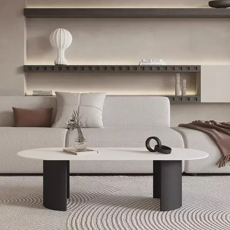 Coffee Table Tray Decor Modern Design Oval Living Roomcenter Italian Nordic Coffee Muebles Minimalist Furniture