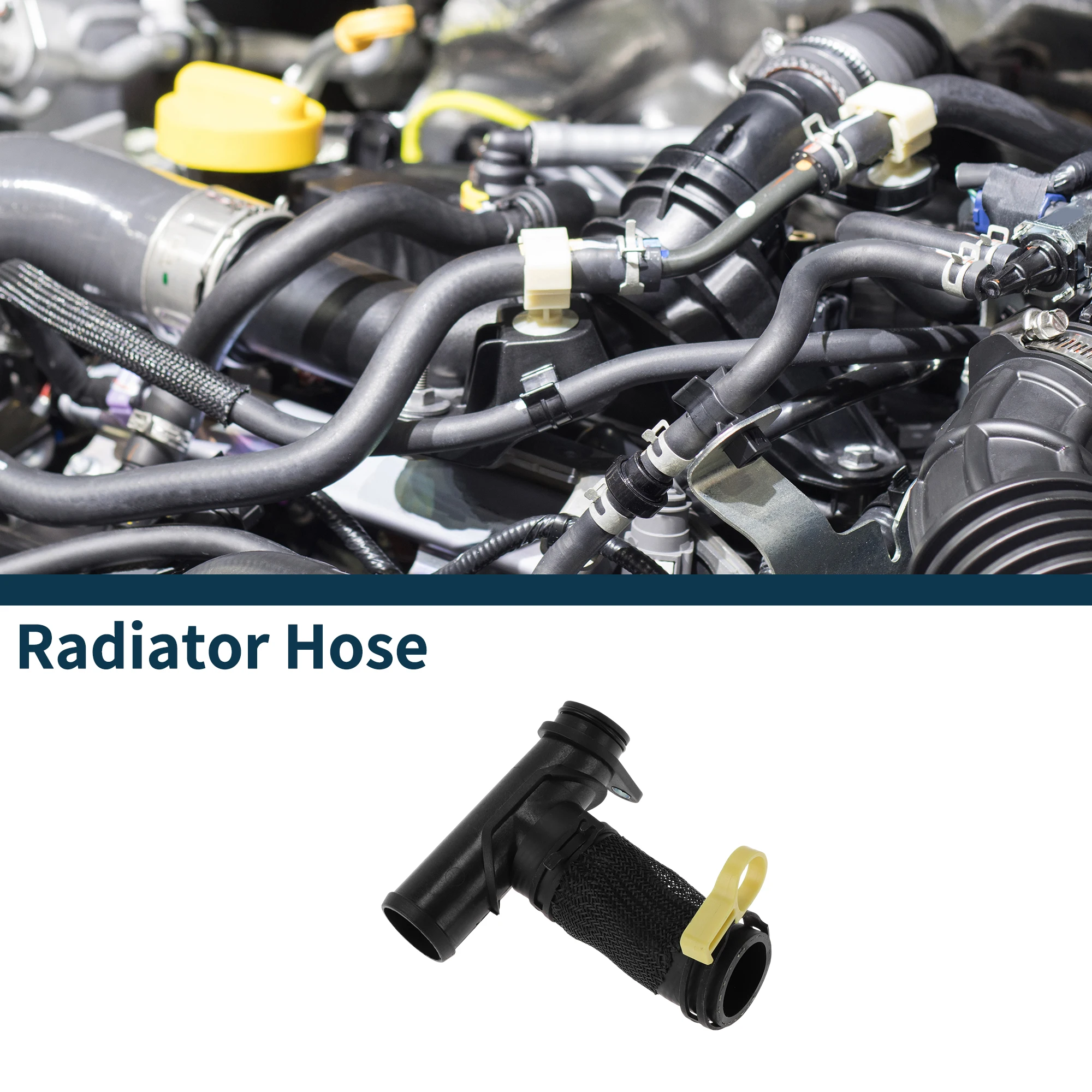 

UXCELL Radiator Hose Heater Hose for Land Rover Rover Vogue 2020-2022 No.LR121447 Rubber Heater Water Pipe Black 1 Pc