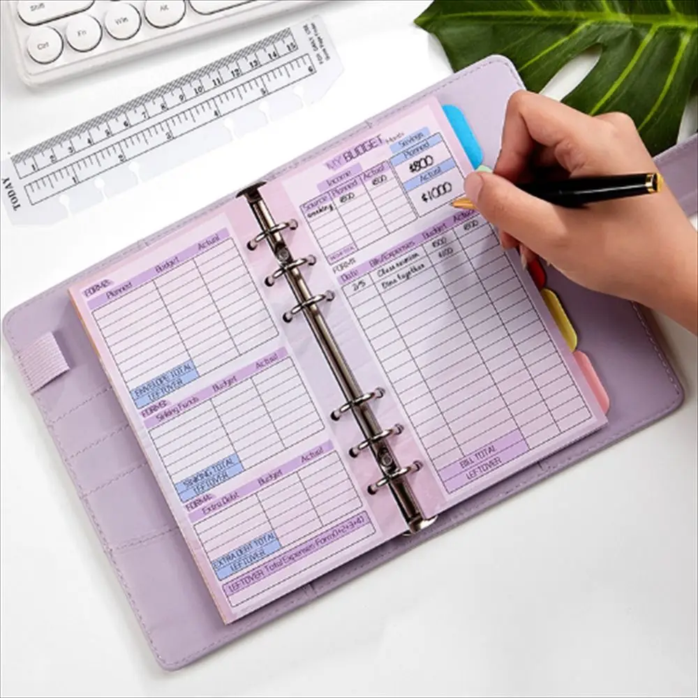 

Budget Sheet Notebook Refill Money Organizer Money Saving Loose Leaf Inside Paper 6 Hole Weekly Monthly Spiral Binder Inner Page