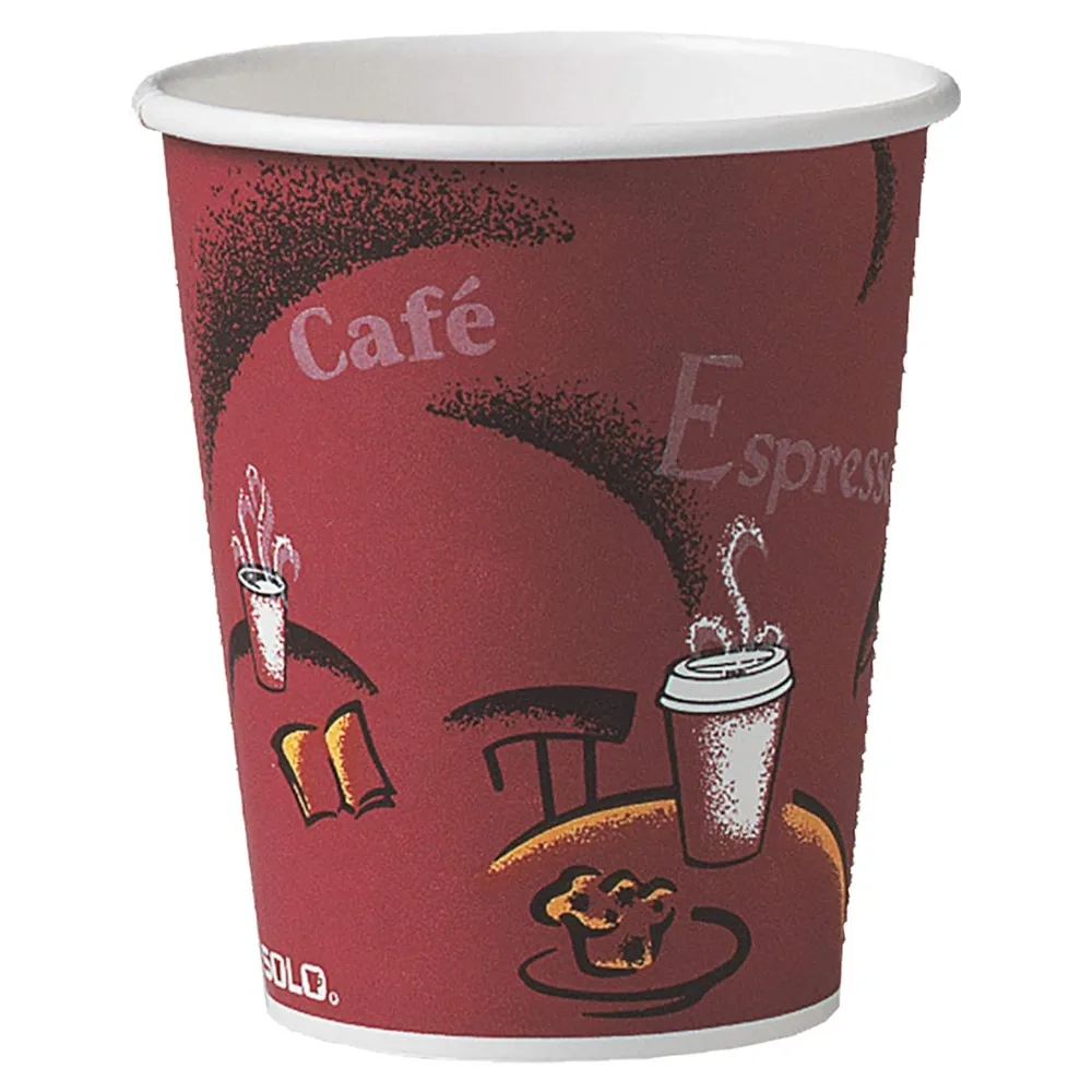 

Solo 370SI-0041 10 oz Bistro SSP Paper Hot Cup (Case of 1000)