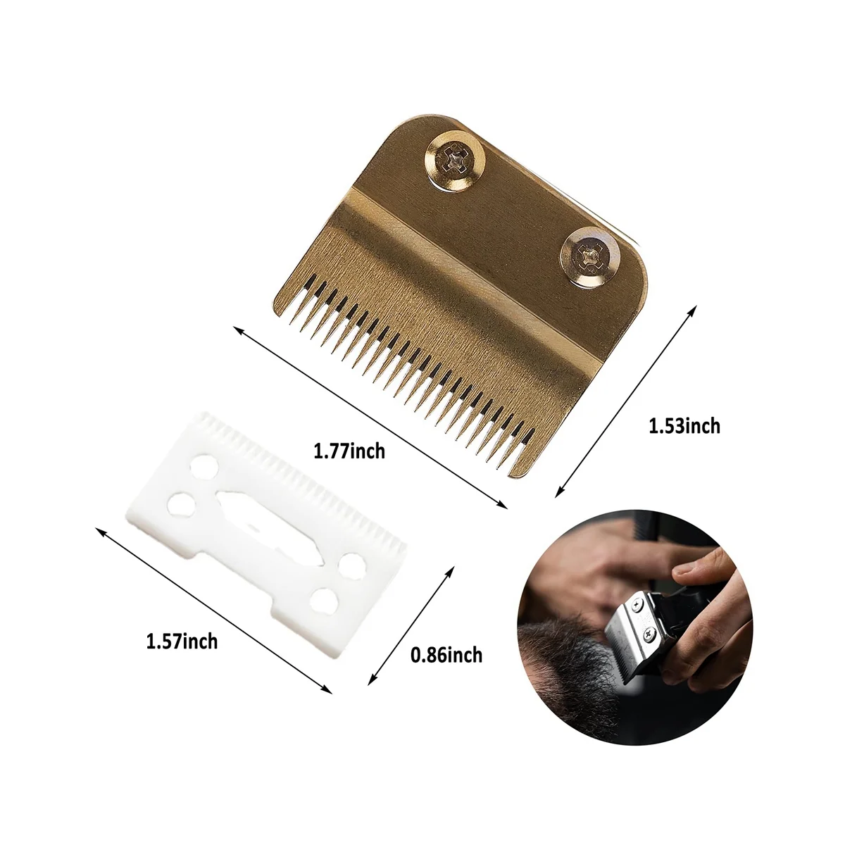 1Sets Professional Hair Clippers Replacement Blades for Wahl Clippers Wahl 5-Star Senior Magic Clip 8148 Hair Clipper