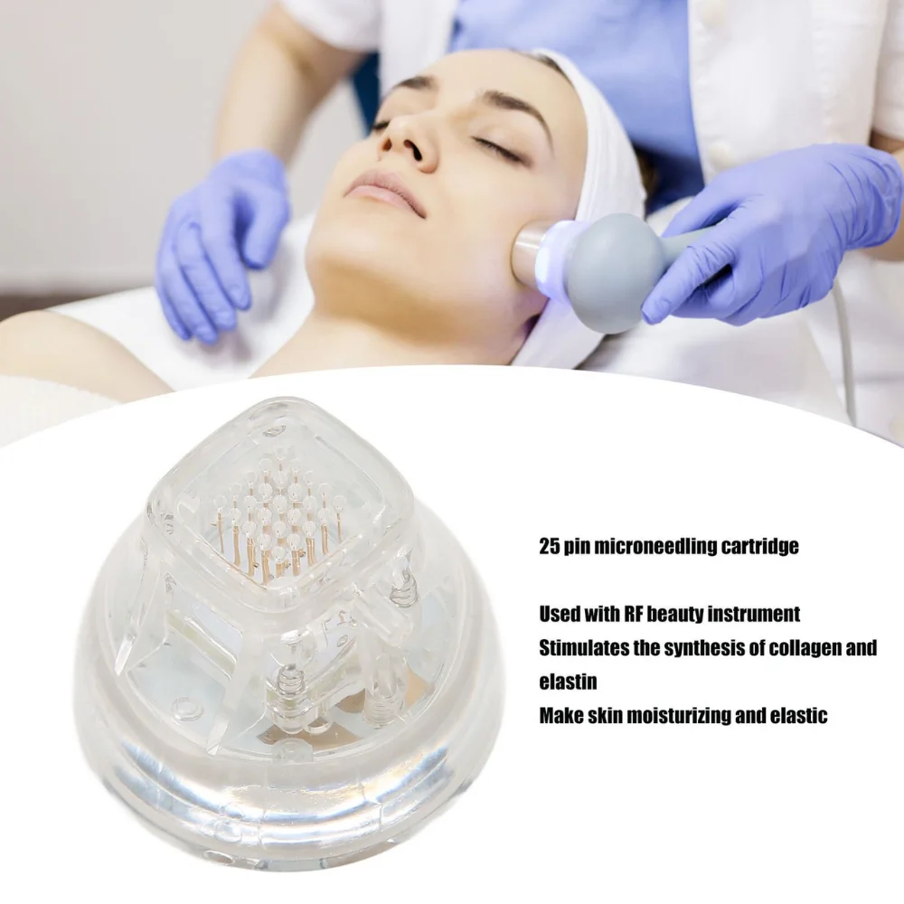 10 Stück RF-Microneedling-Kartuschen, Ersatzköpfe für Crystal Micro-Needling-Gerät, Gesichtspflege, 25PIN, für die Gesichtshautpflege – Detail 10