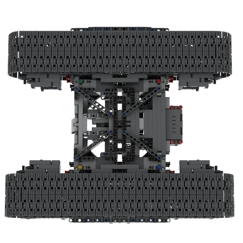 Moc Building Bricks Crawler Crane Chassis Model Building Technology Engineering Vehicle Model Blocks Construstion Toy Gifts