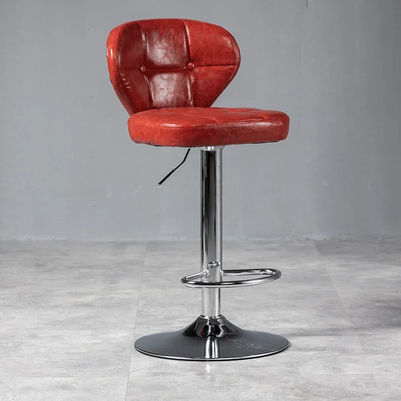 Square Home Bar Stool Contemporary design Counter Gold Leg Bar Stool Camping Ultralight Taburete Regulable Cocina Home Furniture