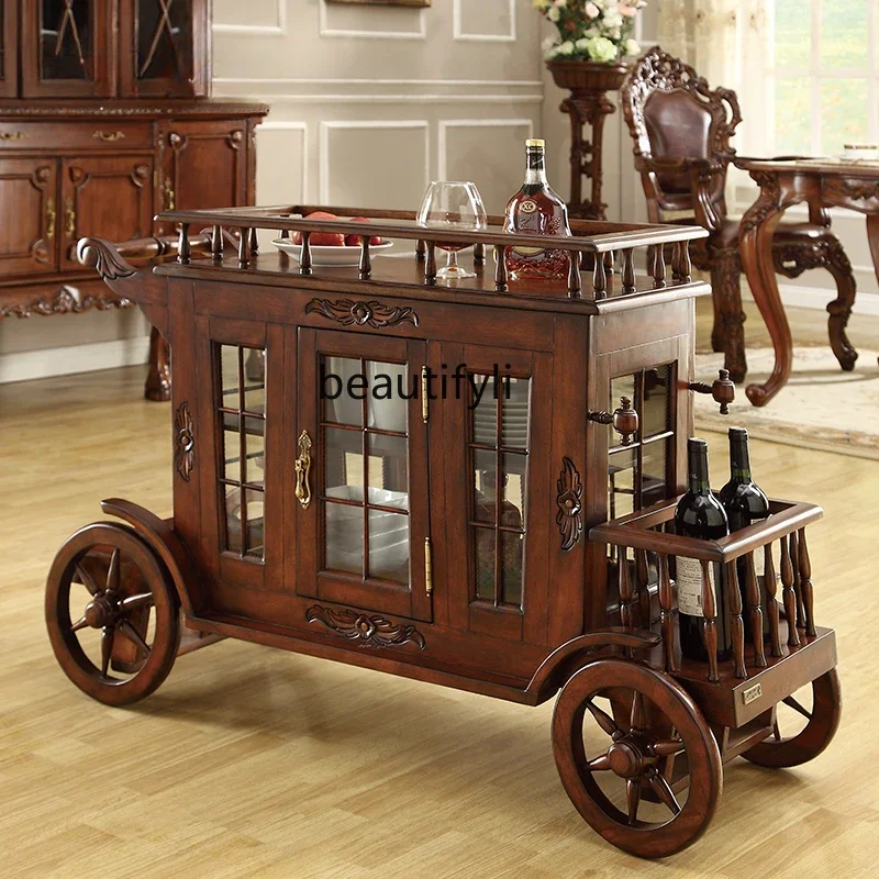 

ss7304 Классическая французская коричневая краска, ручная вагон-ресторан из красного дерева, художественная мебель для ресторана