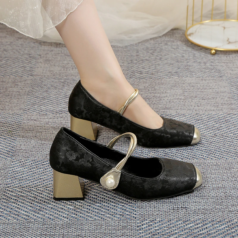 2026 Neue Damen Mary Jane Schuhe mit Blockabsatz – Luxuriöse Designer-Schuhe für elegante Hochzeiten und Outdoor-Anlässe