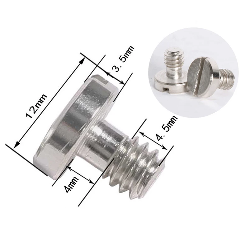 5 PCS Camera Screw 1/4 Inch Quick Release Plate Screw DSLR Accessories Tripod Mount Adapter for dslr Camera Tripod