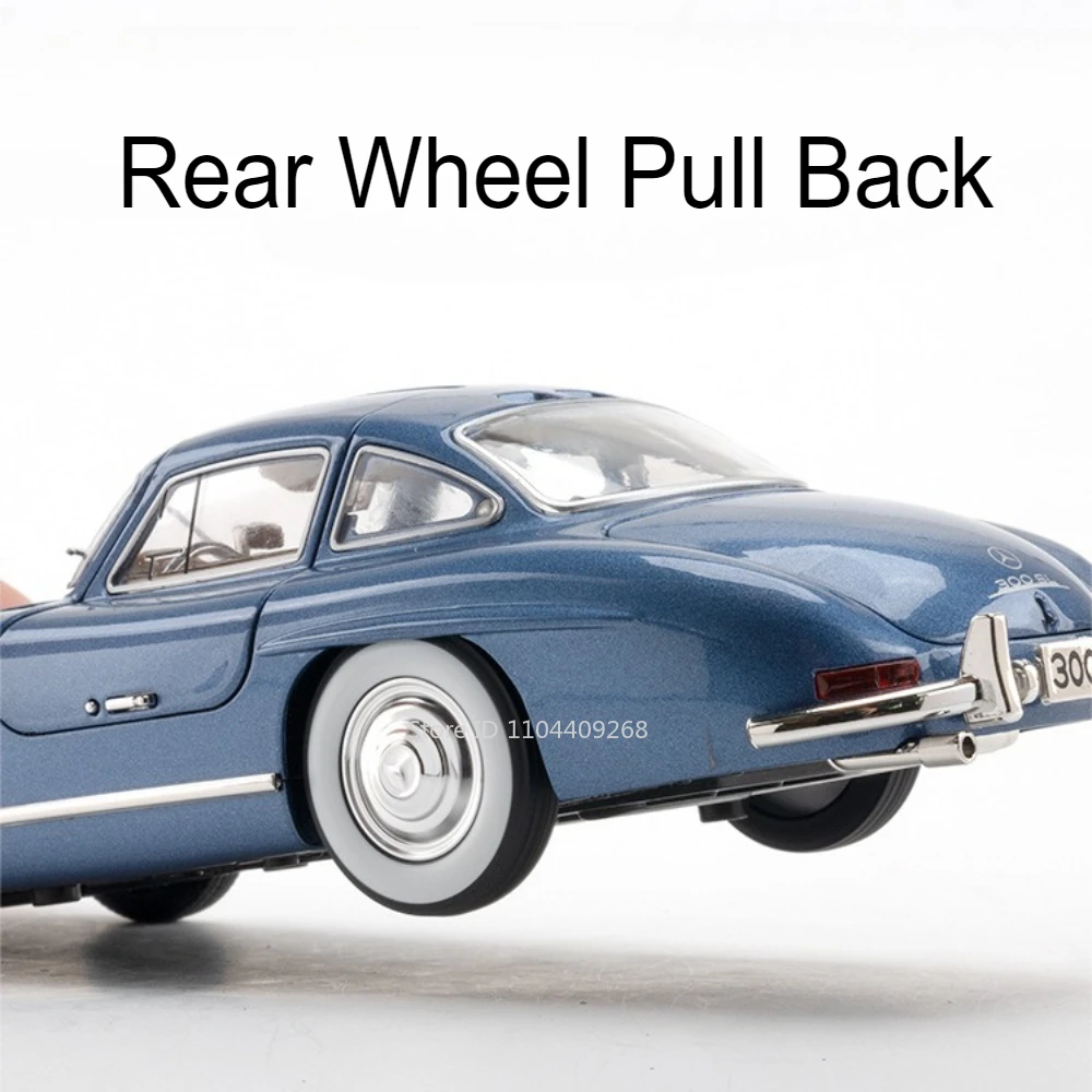 1:24 Skala 300SL GLE350 Zabawkowy model samochodu sportowego Światło muzyczne Otwarte drzwi Wyciągane modele pojazdów terenowych Ozdoba dla dzieci Prezenty