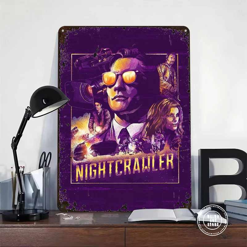 Nightcrawler Printed Poster Customized Retro Wall Art Vintage Metal Tin Signs for Decoration Home Decor Accessories House Items