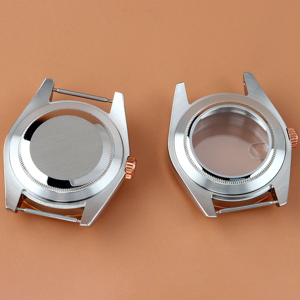 NH35 39mm/36mm Case Flat Edge Sapphire Glass Men Watch Accessories Fit NH35 NH36 Movement 28.5mm Dial Stainless Steel Datejust