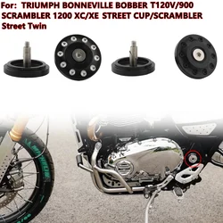 For Triumph BONNEVILLE BOBBER T120V 900 SCRAMBLER 1200 XC XE STREET CUP SCRAMBLER Street Twin 16-2024 Motorcycle Frame Hole Cap