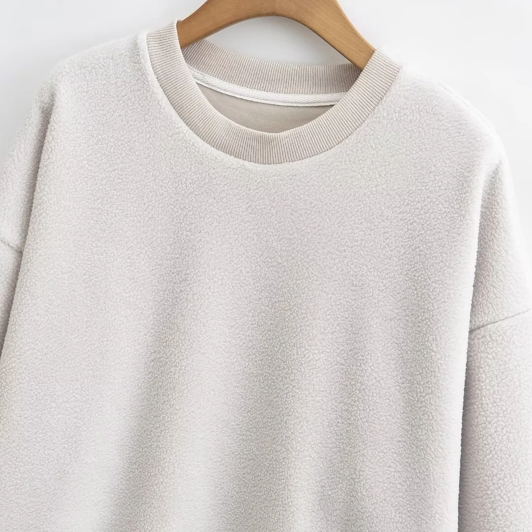 Suéter David de gola redonda para outono/inverno, estilo casual e despojado, jaqueta com capuz de pelúcia, quente, f, ...