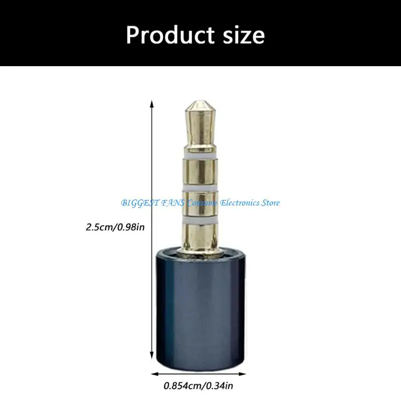  Metal Body 3.5mm Noise Canceller for Focused Study and Work Universal Compatibility