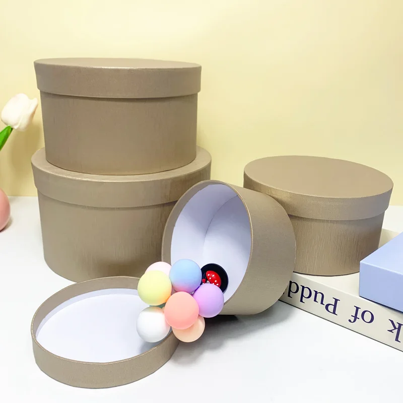 

4PCS Packaging Box Gift Khaki Boutique Wrapping Boxes Wedding Favors Guests Box Birthday Gifts Boxs Decoration Supplies S023