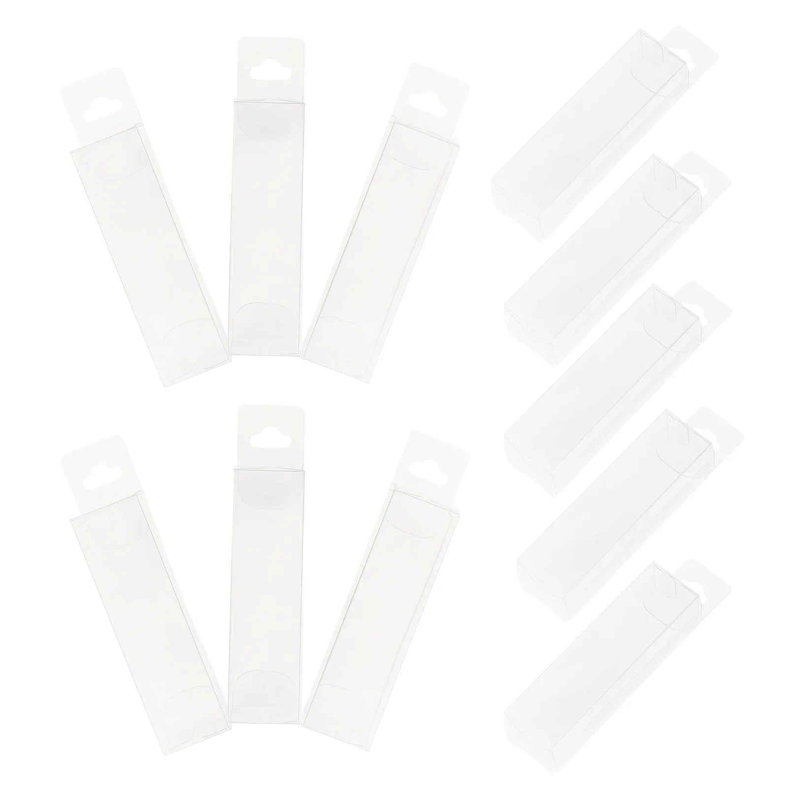 

25Pcs Transparent Lip Balm Boxes Clear Plastic Lipstick Holders Refillable Cases for Gift Packaging and Display
