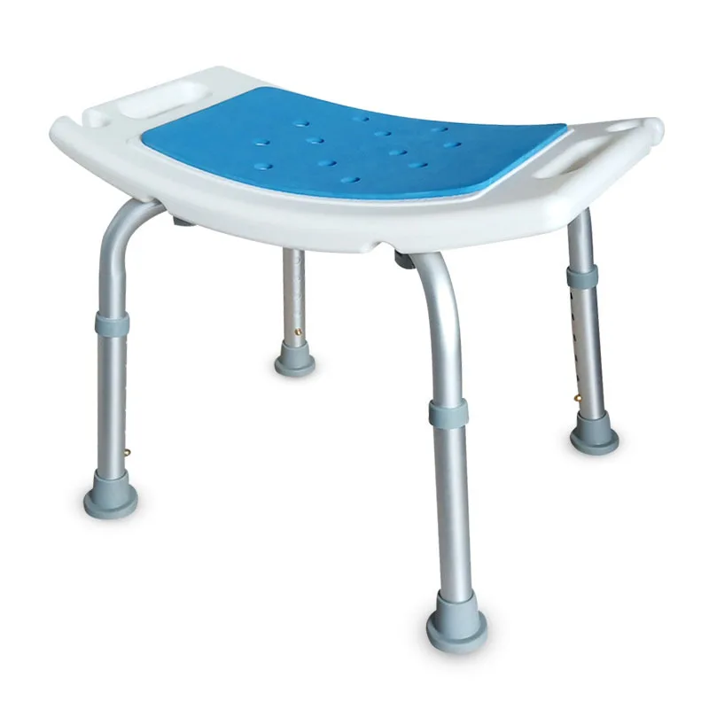 

High Quality Lightweight Shower Chair Bath Stool with Adjustable Height Tool Free Anti-Slip Shower Stool