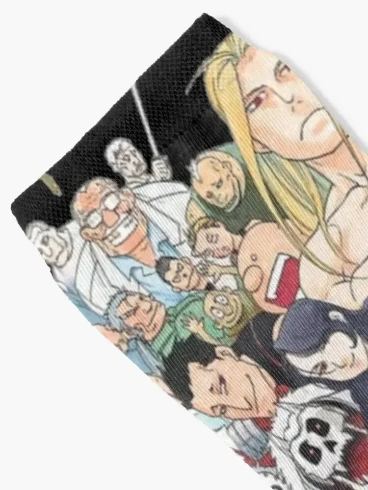 Fullmetal Alchemist brotherhood Anime Socks Children's Heating sock luxe with print Socks For Women Men's