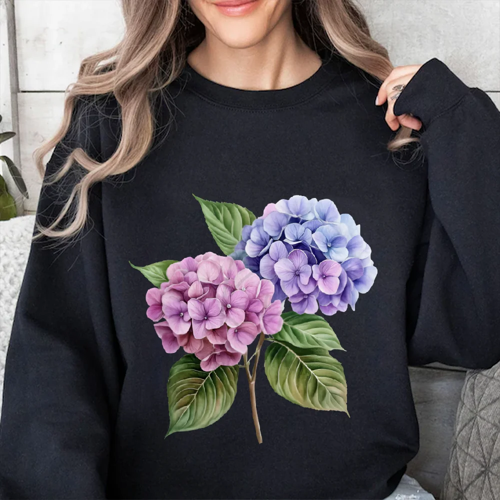 

Sweatshirt Flowers Delicate Floral Nature Look Botanical Print Y2k Graphic Clothes Fashion Soft Clothes Choice Fine Sweatshirt