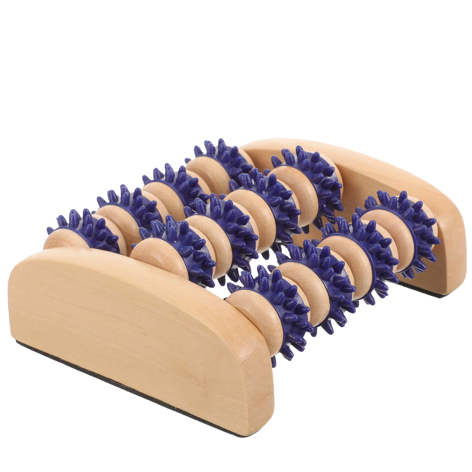 

Портативный ролик для ног, деревянный ручной массажер, компактный инструмент для массажа акупунктурных точек, массажный ролик для мышц ног