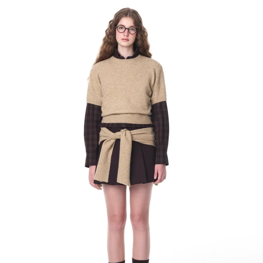 Loose Fit Plaid Long Sve irt ort Sle Contrastkleur Casual Vintage Dames Katoen irt Qui Droog Huidvriendelijk