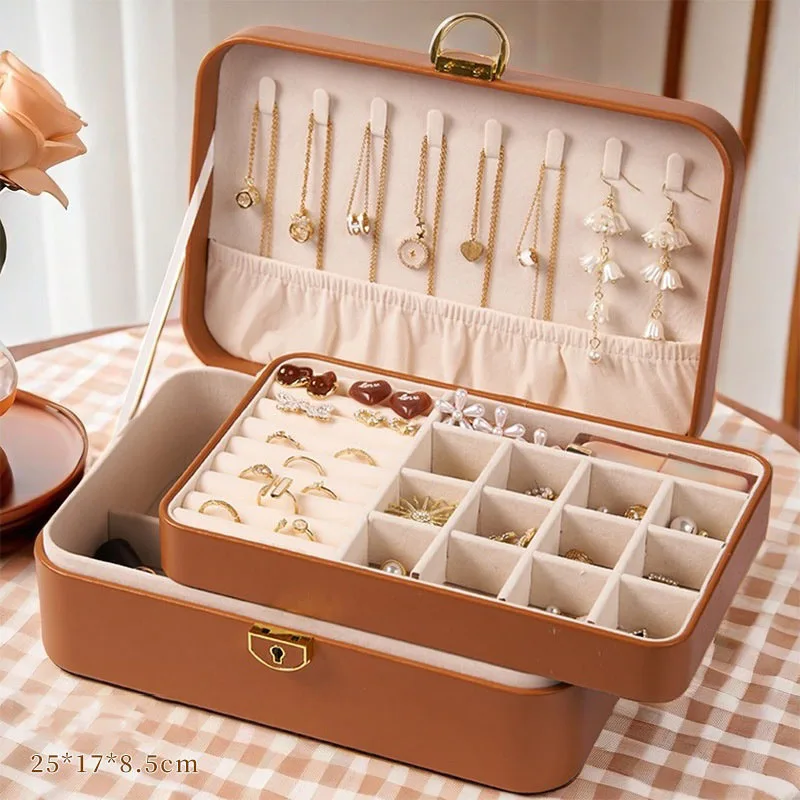 

Jewelry Organizer For Earring, Ring, Necklace, Bracelets Gifts For Girlfriend Jewelry Storage Organizer For Gift Wrap Storage