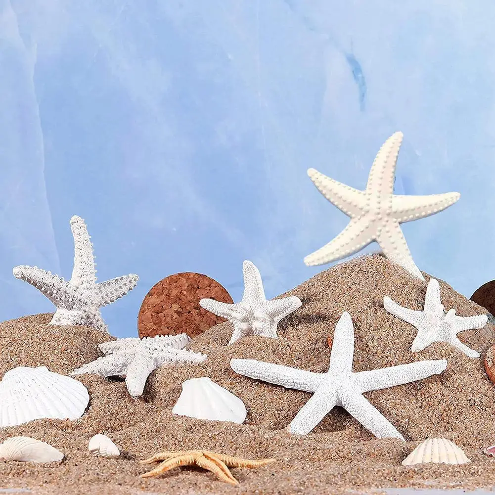 Simulation Starfish Design Mediterranean Style Fish Eco-friendly Decoration Decoration Ornament Home K5s7