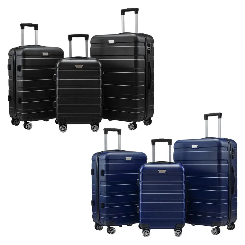 3 Pcs/Set Suitcase Set Different Sizes Large Hard Shell Spinner Wheel TSA Lock 20/24/28 Inch Luggage Suitcase